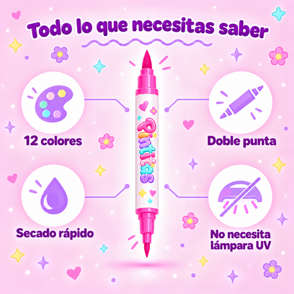 Pintitas – Kit de Marcadores para Decorar Uñas