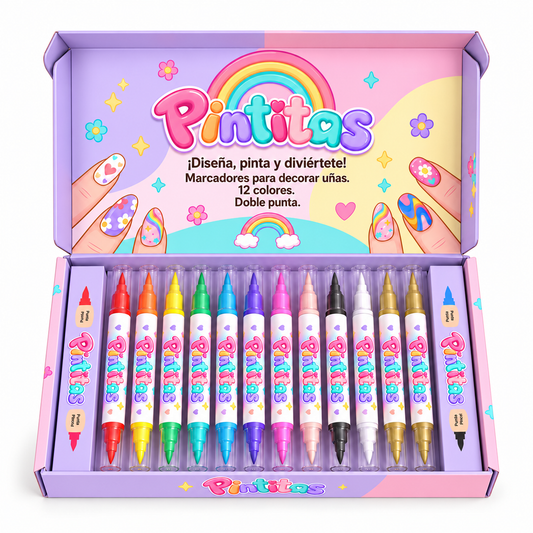 Pintitas – Kit de Marcadores para Decorar Uñas